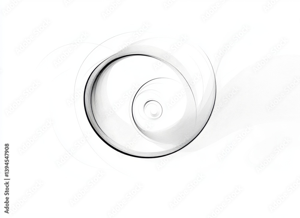 Poster Abstract brown lines that swirl create a decorative element, making them perfect for introducing elegance and visual intrigue to various design works