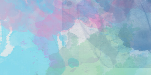 Abstract pastel colors watercolor background. Textured abstract bright watercolor stains background. Abstract artistic background print decorative art design wallpaper painting. 