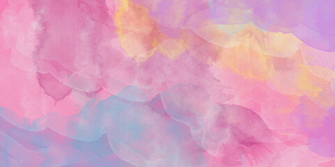 Abstract pastel colors watercolor background. Textured abstract bright watercolor stains background. Abstract artistic background print decorative art design wallpaper painting. 