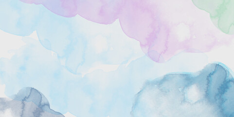 Abstract pastel colors watercolor background. Textured abstract bright watercolor stains background. Abstract artistic background print decorative art design wallpaper painting. 
