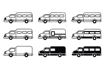 Obraz premium swiftcarrier xt6 line art compact efficient vehicle for city delivery needs