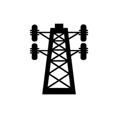 creative details transmission tower icon vector illustration