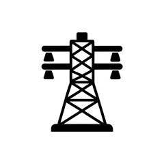 creative details transmission tower icon vector illustration