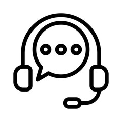 live chat line icon