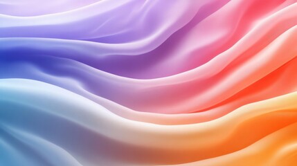 Fototapeta premium Colorful fabric waves