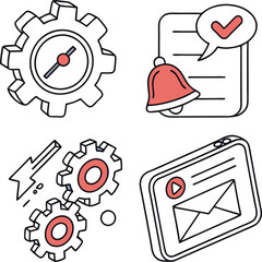 Modern UI Icons Set for Web and App Design