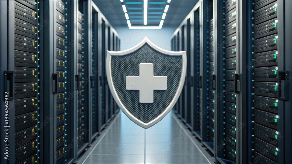 Poster Server Backup System Shield Display in Data Center Environment