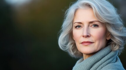 Naklejka premium Mature woman portrait