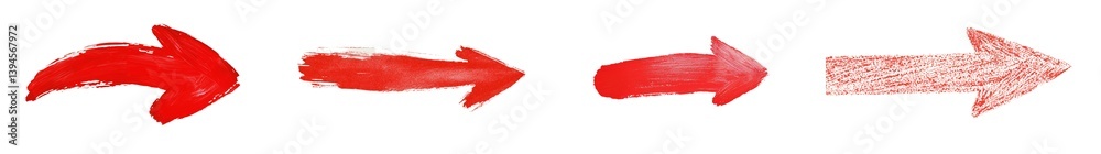 Aufkleber minimalist mockups showcase red brush strokes in an isolated composition for design inspiration