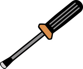 screwdriver vector illustration