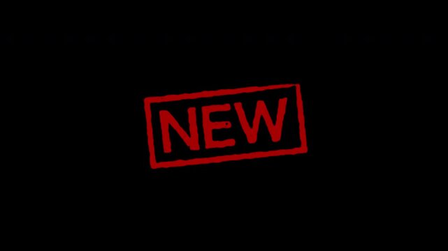 ハンコ風テキストアニメーション(横長印) - NEW -