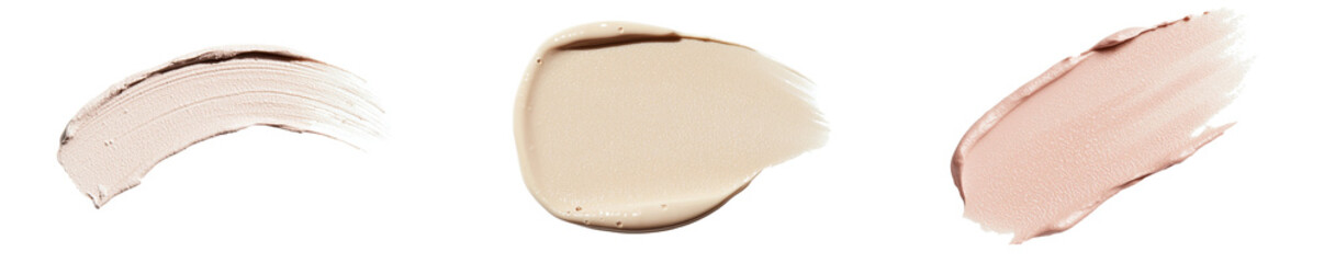 3 isolated minimalist mockups showcasing natural paint swatches for artistic inspiration and design concepts