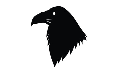 turkey vulture vector art silhouette, Turkey vulture silhouette vector flat illustration design