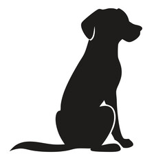 Pet Love Vector Set – Dog and Cat Silhouettes with Heart, Tree, and Nature Elements for Animal Shelter, Veterinary, and Adoption Themes.