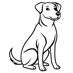 Pet Love Vector Set – Dog and Cat Silhouettes with Heart, Tree, and Nature Elements for Animal Shelter, Veterinary, and Adoption Themes.