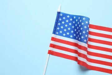 Obraz premium Beautiful waving star and striped American flag