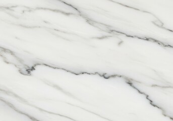 Closeup of white marble texture with gray veins creating a smooth and elegant surface pattern design