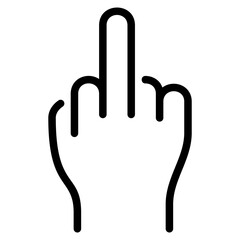 Obraz premium Middle Finger