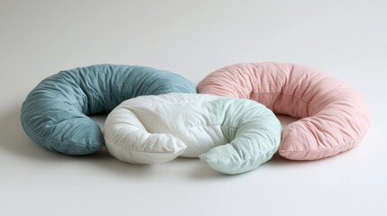 Baby feeding pillows and covers shown in soft colors with cozy vibes