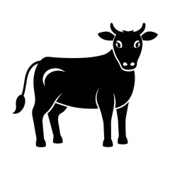 silhouette icons of cows in various poses.