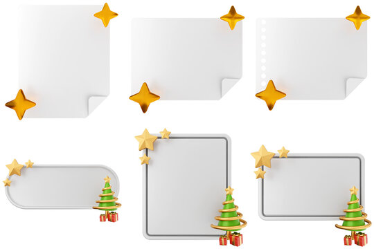 3d pin sticky note paper text box