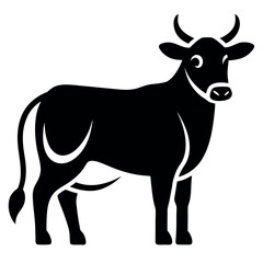 silhouette icons of cows in various poses.