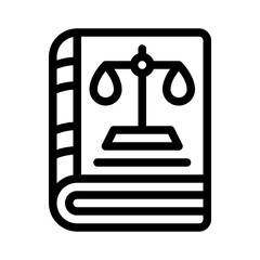 regulation book line icon