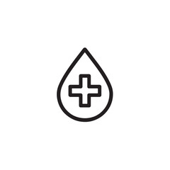 Obraz premium blood donors icon