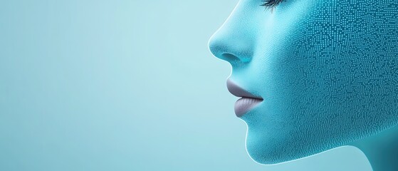 Profile of tech enhanced face