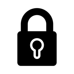lock glyph icon
