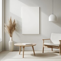 Minimalist living room interior decor