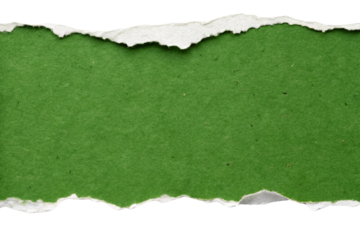 green torn paper background