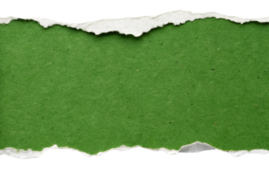 green torn paper background