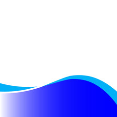 Abstract Blue Gradient Wave Design