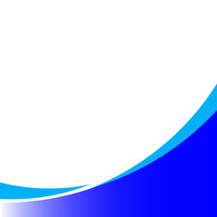 Abstract Blue Gradient Wave Design