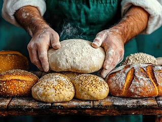 Freshly Baked Sourdough Bread Loaf - Artisan Bakery Ingredient