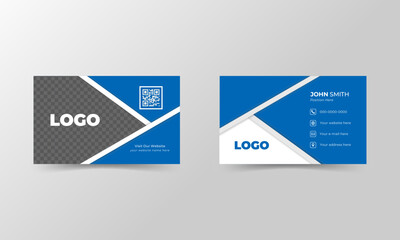 Corporate business card design, for business advertising, business promotion and business card layout. company business card abstract and vector template. Modern and new design template.