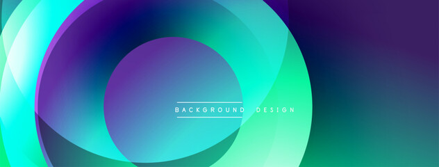 Abstract swirling layers create vibrant gradient effect. Blue, purple, green hues blend seamlessly. Modern design suitable for digital backgrounds, presentations.