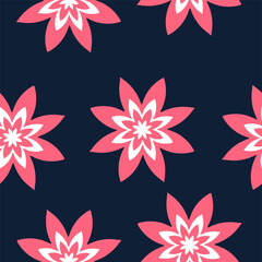 Seamless floral pattern with flowers