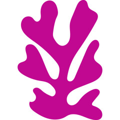 Coral Abstract Shape