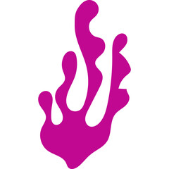 Coral Abstract Shape