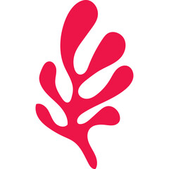 Coral Abstract Shape