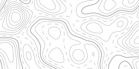 Geographical Line Map Design with Elevation Details and Smooth Topographic Contours on a Clean White Background – Enhanced by a Subtle Paper Texture for a Refined Mapping Aesthetic