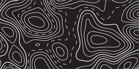 Abstract Vector Topographic Background Featuring Smooth Linework, Contour Elevation Mapping, and a Paper-Inspired Texture for a Timeless Geographic Aesthetic