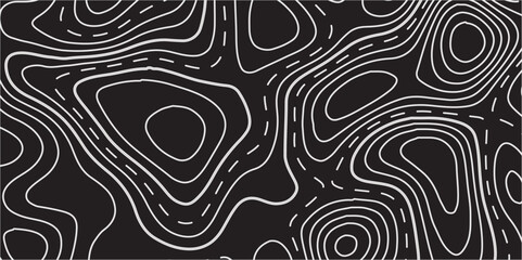 Topographic Map Conceptual Background with Flowing Contour Lines and Paper-Inspired Texture – A Modern Vector Illustration for Geography and Abstract Art Applications