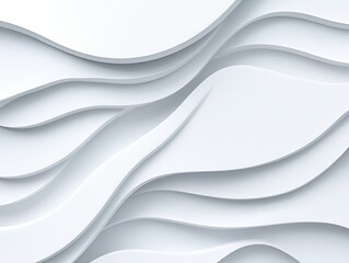 Obraz premium Abstract white waves background texture