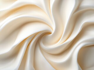 Creamy swirling fabric texture