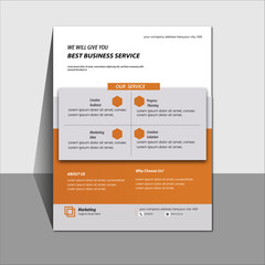  business flyer design modern corporate creative a4 poster advertisement print ready flyer template design
