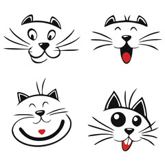 Cute Cartoon Dogs Set – Love Themes with Dog Breeds, Winter Outfits, and Festive New Year Decorations for Pet Illustrations and Greeting Cards.