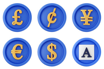 3d user interface icon set bundle